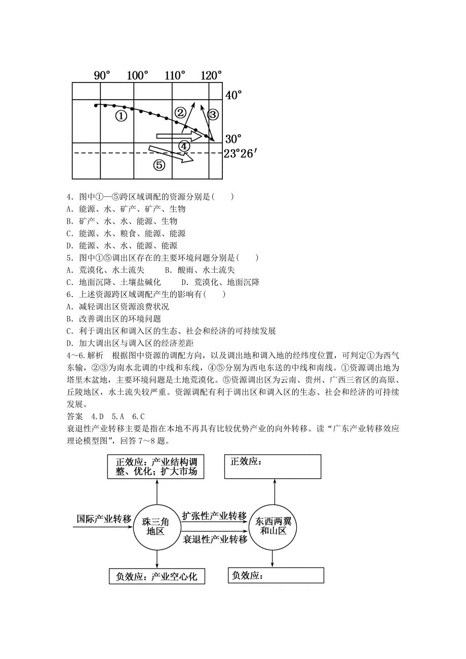 2014-2015学年高中地理 1.3 人类活动对区域地理环境的影响同步练习 中图版必修3_第2页