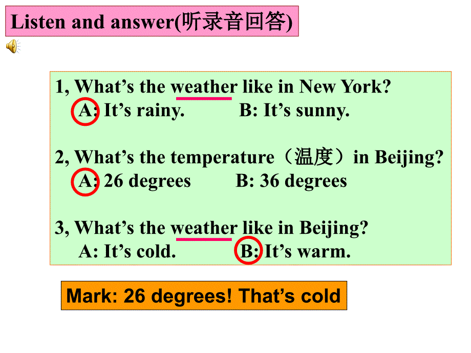 新版pep四年级下册第三单元weather课件_第4页