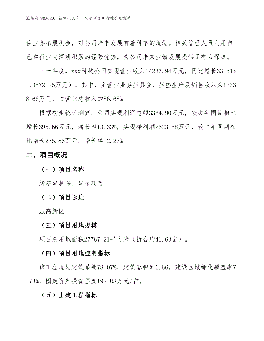 新建坐具套、坐垫项目可行性分析报告_第2页