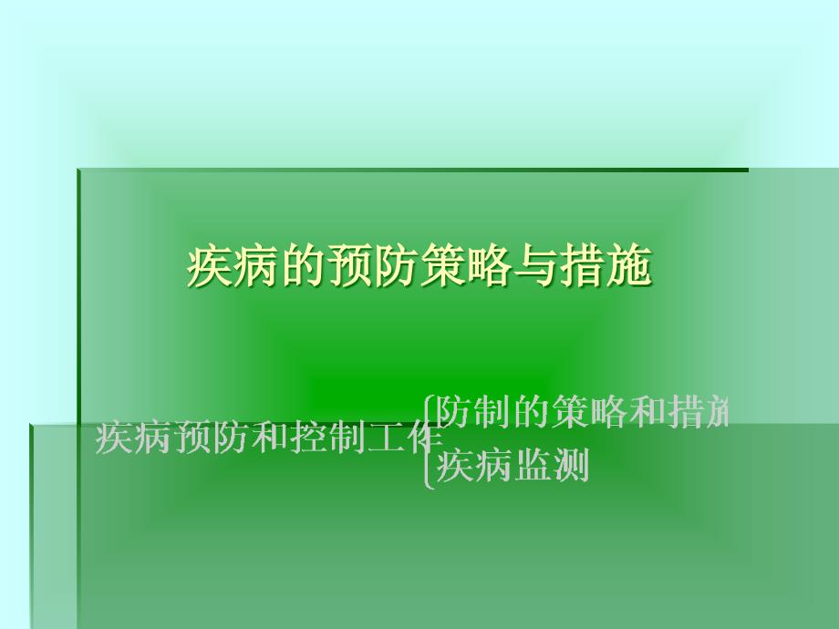 课件：临床专业流行病学课件8疾病的预防策略与措施_第1页