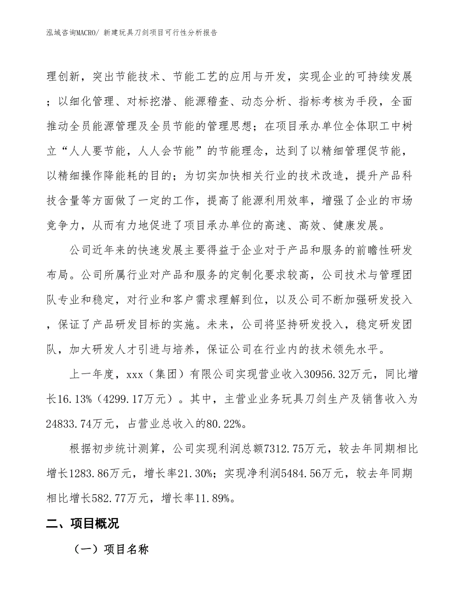 新建玩具刀剑项目可行性分析报告_第2页