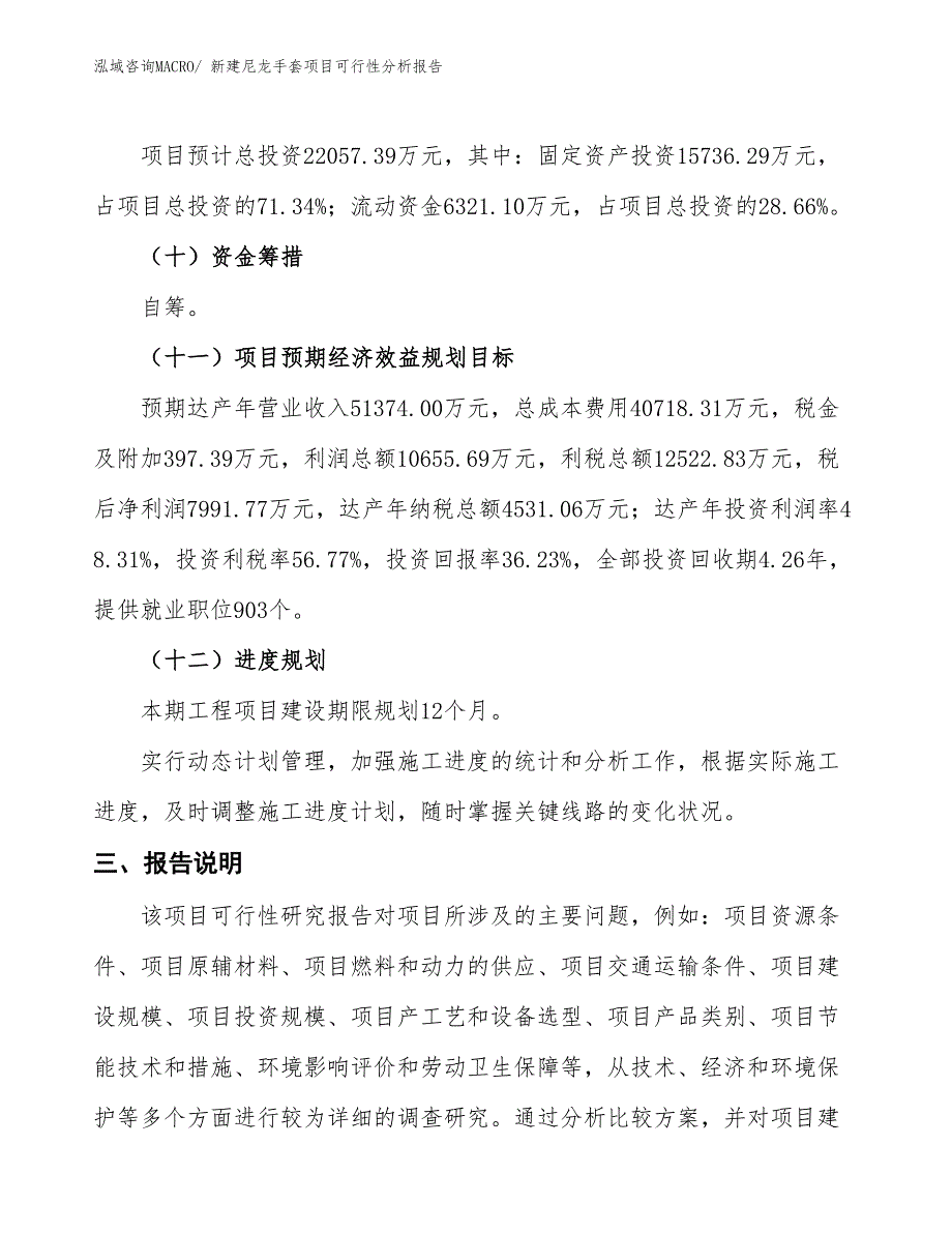 新建尼龙手套项目可行性分析报告_第4页