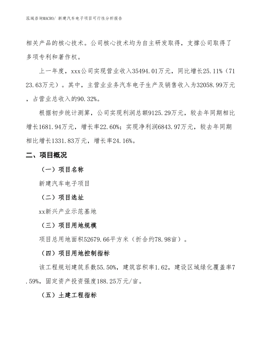 新建汽车电子项目可行性分析报告_第2页