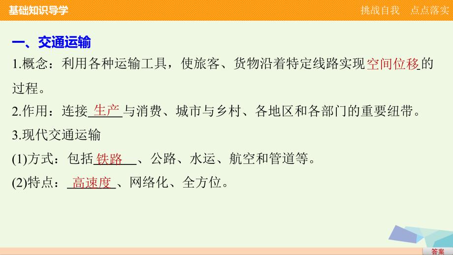 2018-2019学年高中地理 第三章 第四节 交通运输布局及其对区域发展的影响课件 湘教版必修_第4页