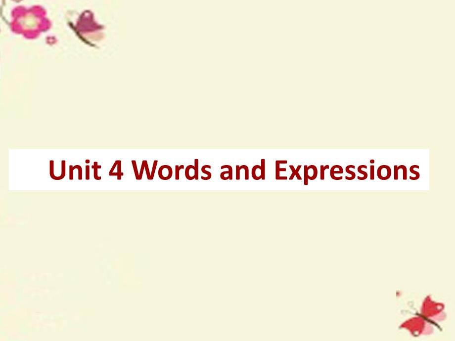 2018-2019学年高中英语 unit 4 body language period 2 vocabulary课件 新人教版必修4_第1页