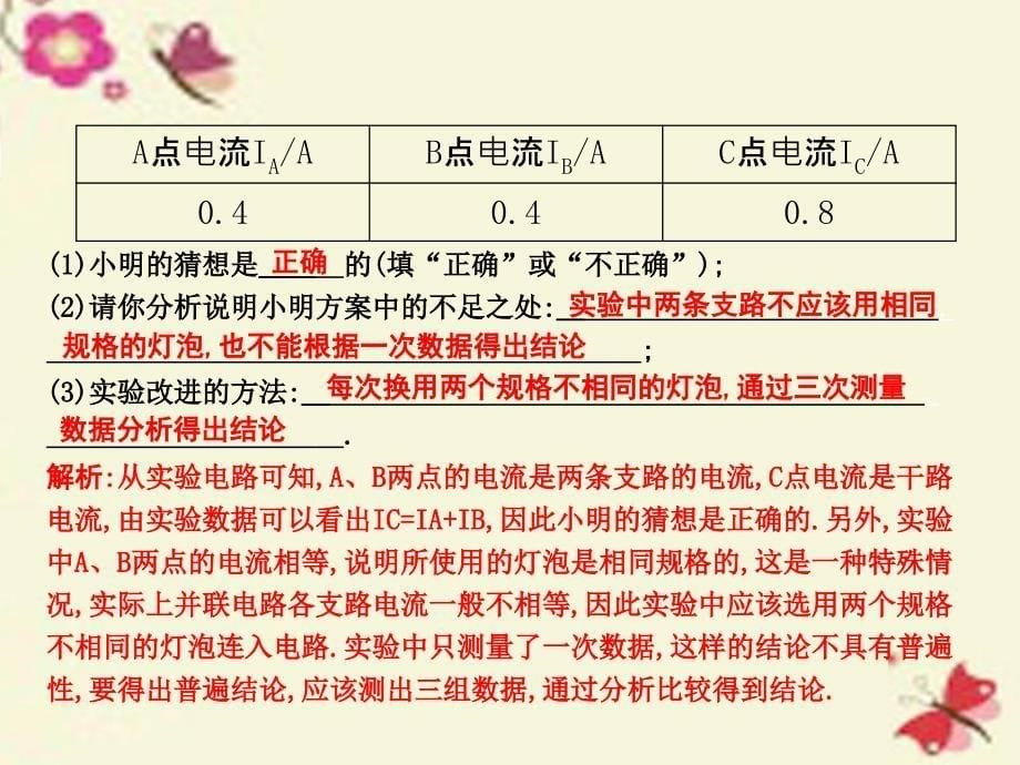 2018九年级物理全册 第14章 了解电路 第4节 科学探究 串联和并联电路的电流 第2课时 串、并联电路中电流的关系课件 （新版）沪科版_第5页