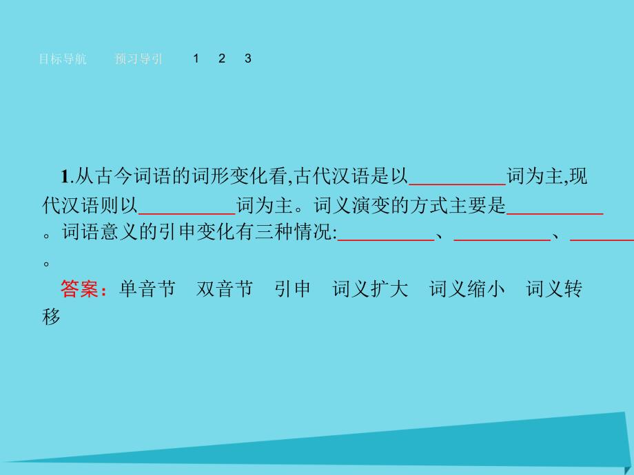 2018-2019学年高中语文 1.2 古今言殊 汉语的昨天和今天课件 新人教版选修《语言文字应用》_第3页