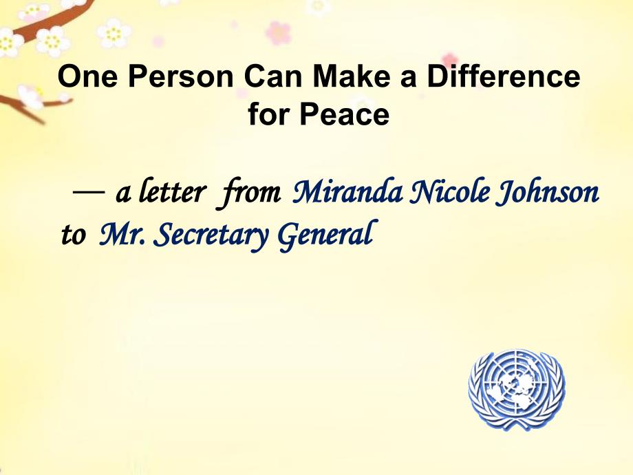 2018-2019学年高中英语 module 2 unit 4 one person can make a difference for peace课件 上海新世纪版_第2页