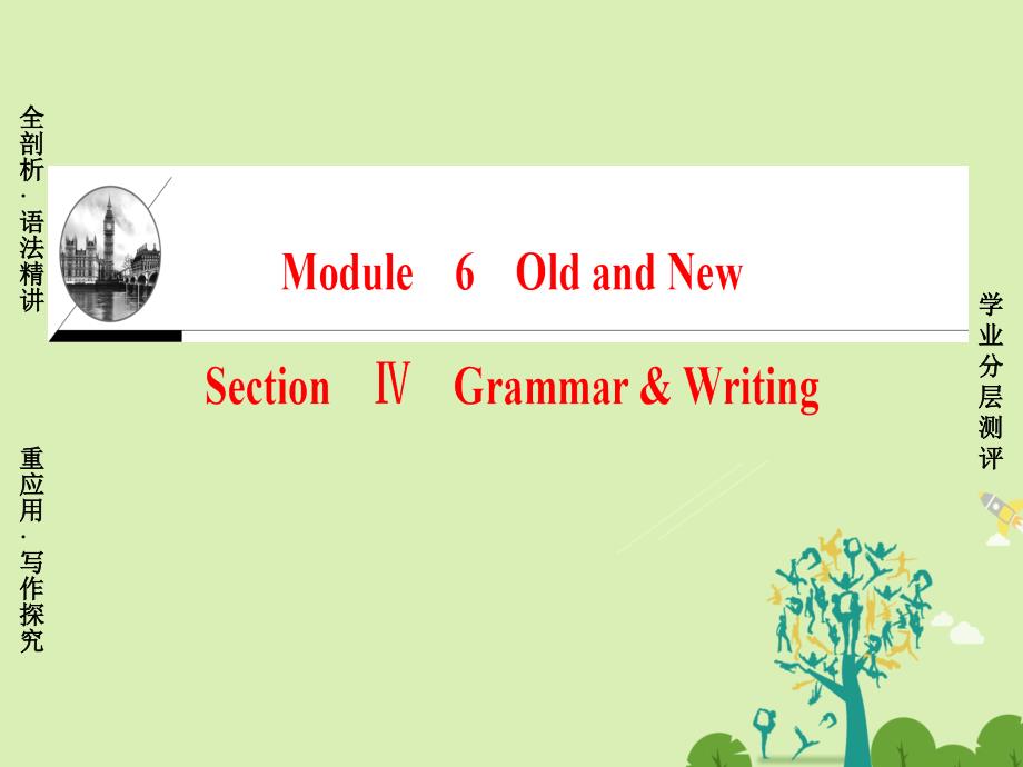 2018-2019学年高中英语 module 6 old and new section ⅳ grammar & writing课件 外研版必修3_第1页