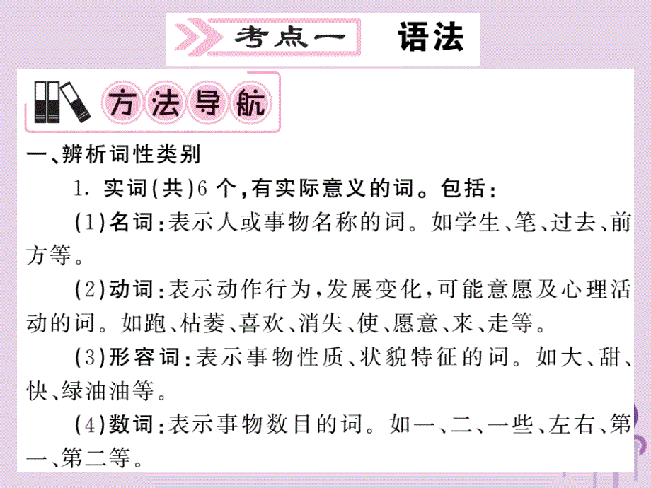 （贵州专版）2018中考语文复习 第二轮 第一部分 语言积累与运用 专题六 语法与修辞备考指南课件_第4页