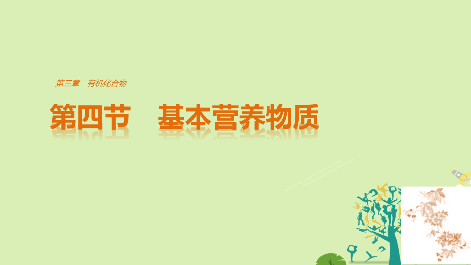 2018-2019学年高中化学 3.4 基本营养物质课件 新人教版必修2_第1页