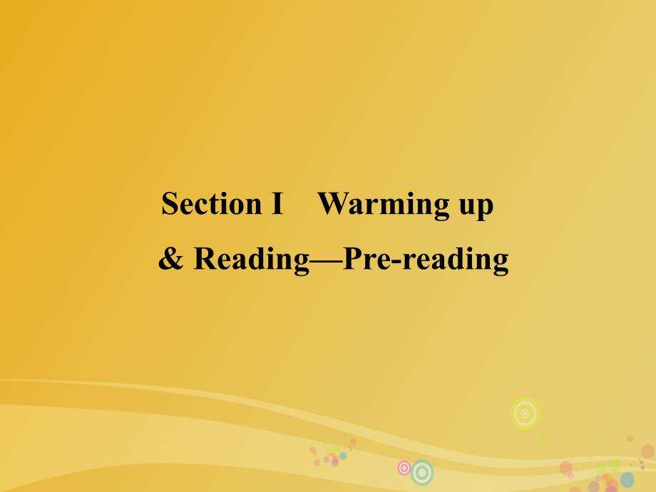 2018-2019学年高中英语 unit 5 the power of nature section ⅰ warming up & reading-pre-reading课件 新人教版选修6_第1页