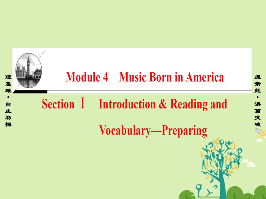 2018-2019学年高中英语 module 4 music born in america section ⅰ introduction & reading and vocabulary-preparing课件 外研版选修7_第1页