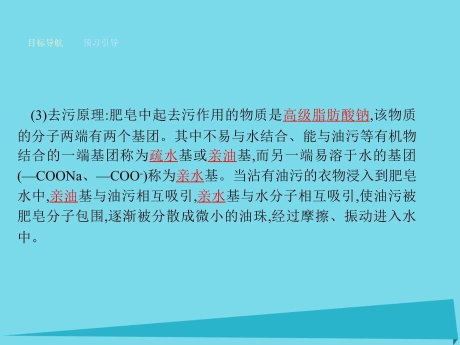 2018-2019学年高中化学 5.2 怎样科学使用卫生清洁用品课件 鲁科版选修1_第5页