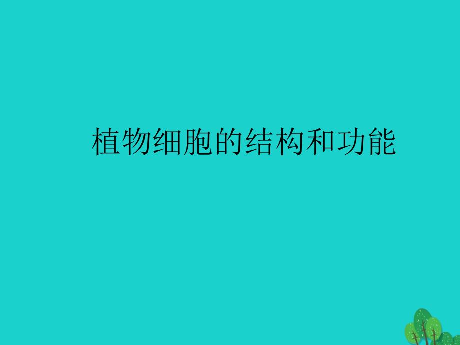 七年级生物上册 2.3.1 植物细胞的结构和功能课件 苏教版_第1页