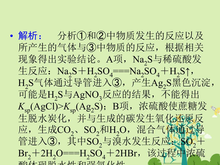 2018届高考化学大二轮复习 第ⅰ部分 专题突破四 化学实验基础 第14讲 综合实验探究 考点3 探究组成、性质的实验设计与评价课件_第4页