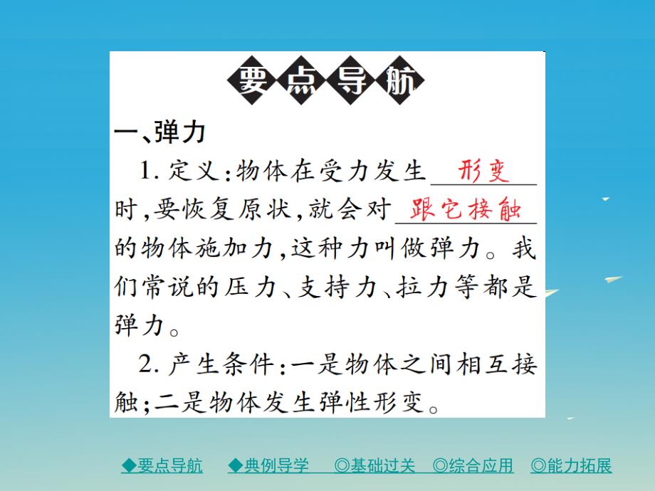 2018年春八年级物理下册7.3弹力弹簧测力计课件新版教科版_第2页