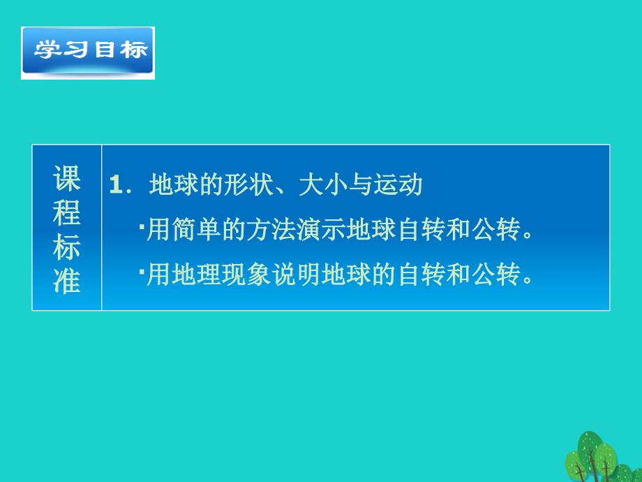 七年级地理上册 1.2 地球的运动（第1课时）教学课件 （新版）新人教版_第2页