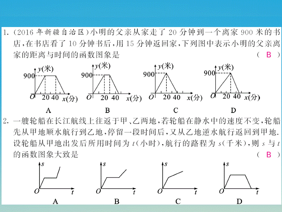 2018春七年级数学下册3.3用图像表示的变量间关系第2课时速度的变化课件新版北师大版_第2页