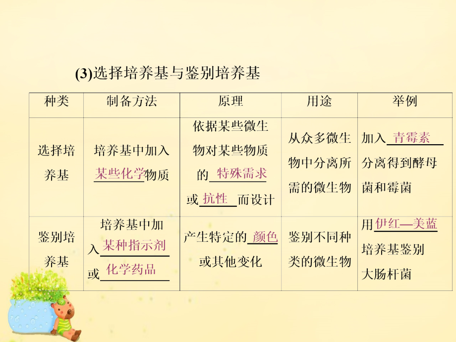 2018届高考生物一轮复习 生物技术实践 第2讲 微生物的培养与利用课件（选修1）_第3页