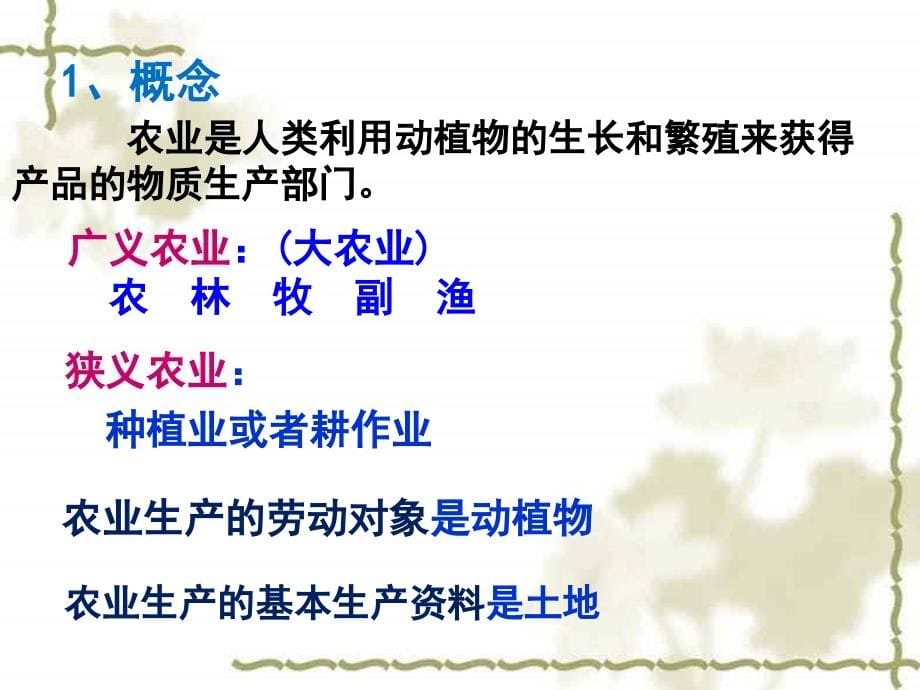 2018-2019学年高一地理下学期鲁教版必修二课件5：3.1 农业生产与地理环境_第5页