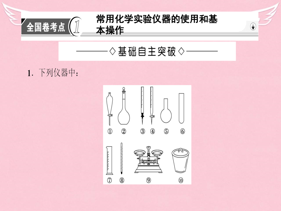 2018高考化学二轮复习 第1部分 专题突破篇 专题4 化学实验 第12讲 化学实验基础知识与技能课件_第4页