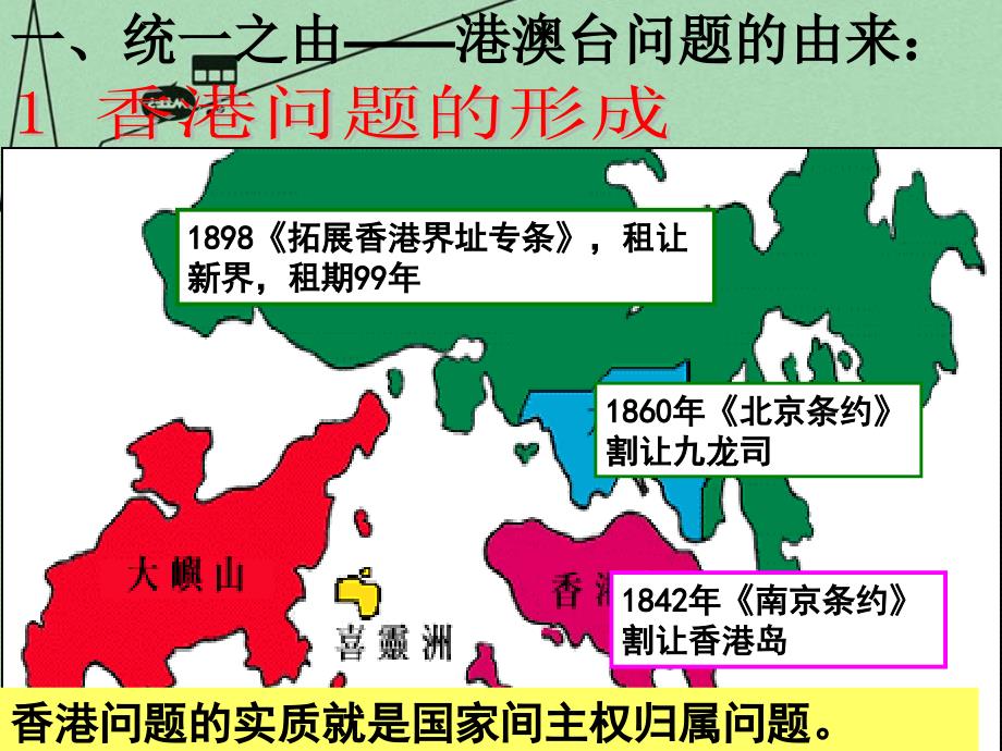 山东省2018年高中历史 第23课 祖国统一的历史潮流课件31 岳麓版必修1_第1页