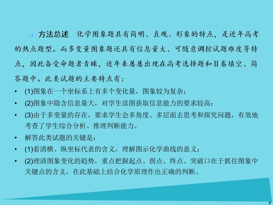 2018届高考化学总复习 专题讲座7 动态多变量图象题的特点及解题策略课件_第2页