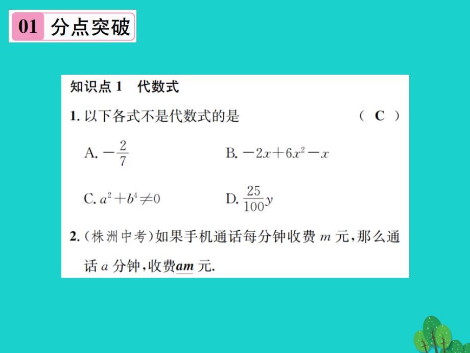 2018秋七年级数学上册 章末复习（三）整式及其加减课件 （新版）北师大版_第2页