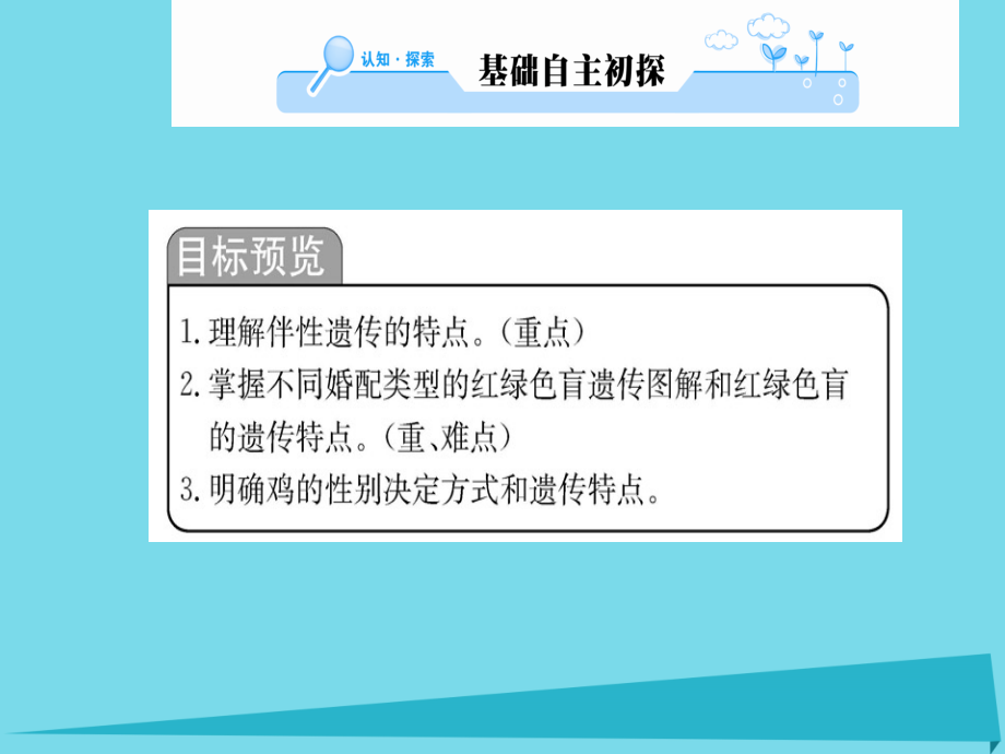 2018秋高中生物 第2章 第3节 伴性遗传课件 新人教版必修2_第2页