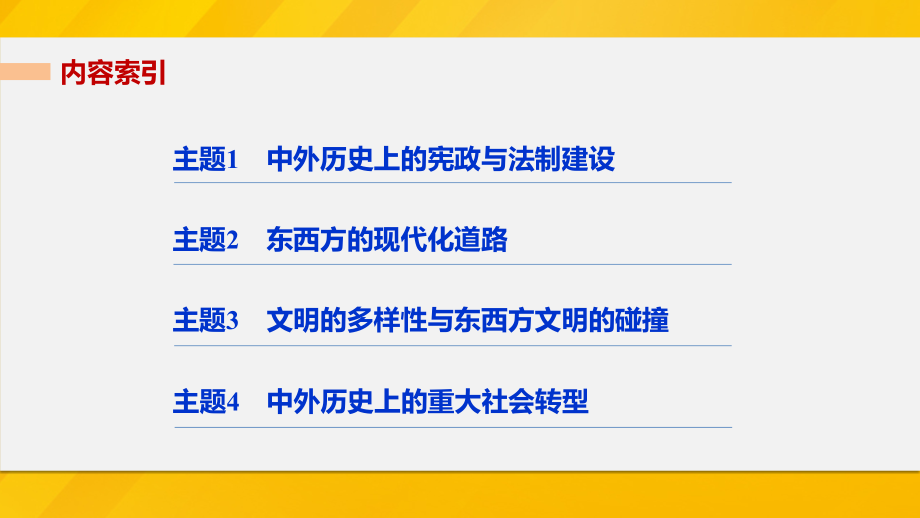 全国通用2018版高考历史大二轮总复习与增分策略板块四中外综合串讲第15讲热点主题串讲课件_第2页