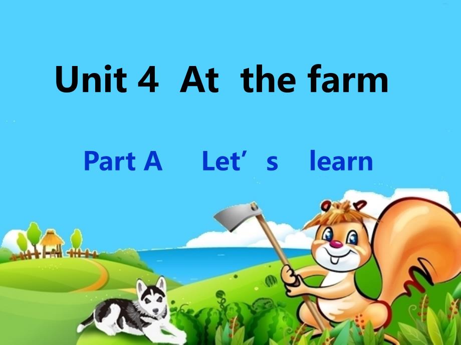 pep小学英语四年级下册unit4 a let27s learn课件_第1页