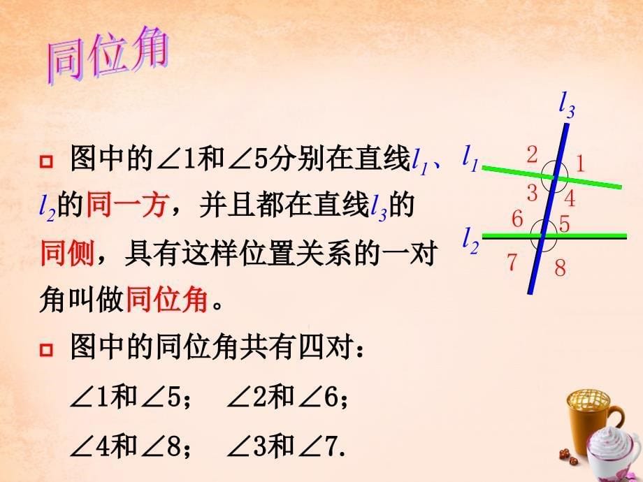 七年级数学下册 5.1.3《同位角 内错角 同旁内角》课件2 （新版）新人教版_第5页