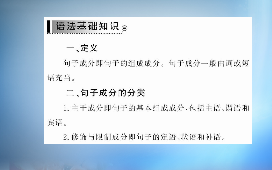 2018年高中语文 第一单元 基础语法衔接补习课件 新人教版必修2_第2页