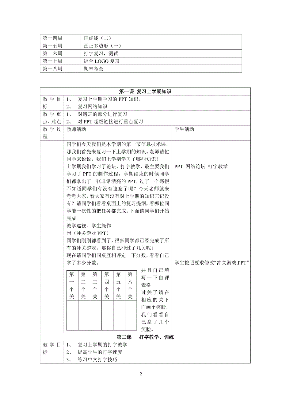 信息技术五年级下册教学计划及进度表_第2页