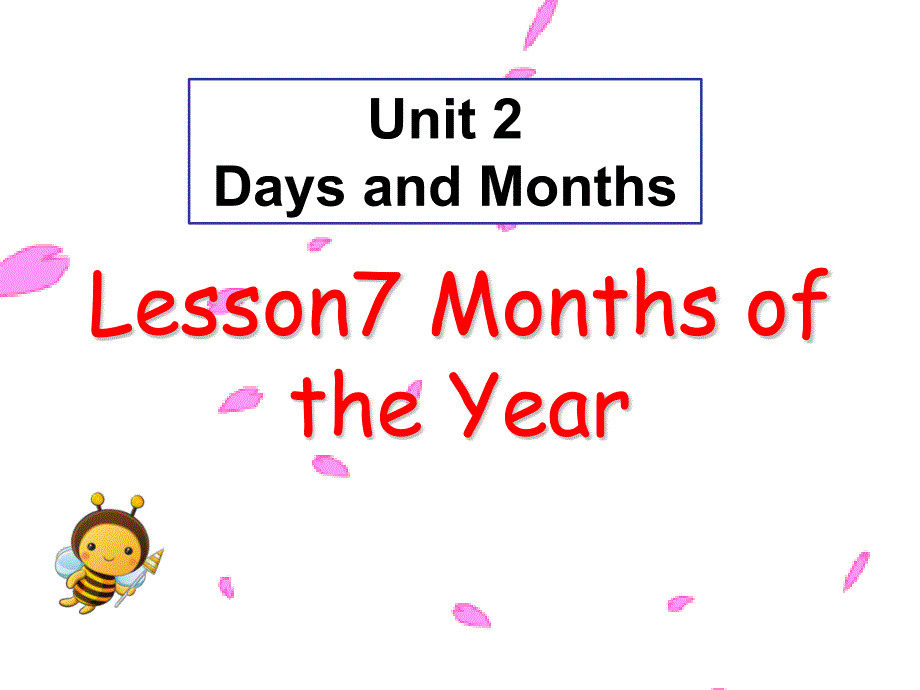 冀教版四年级下册英语lesson7_months_of_the_year_第1页