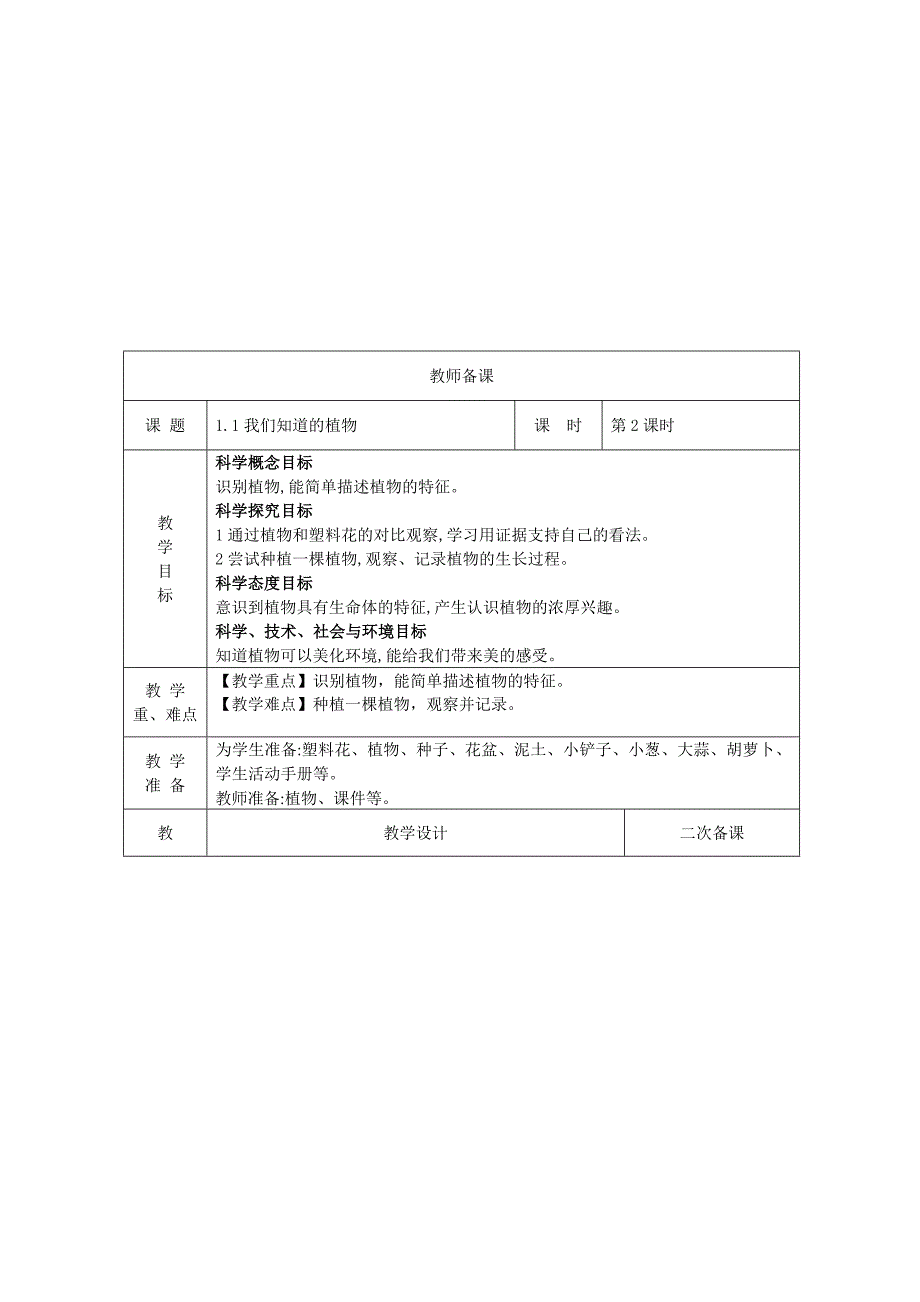 小学三年级科学植物教案_第2页