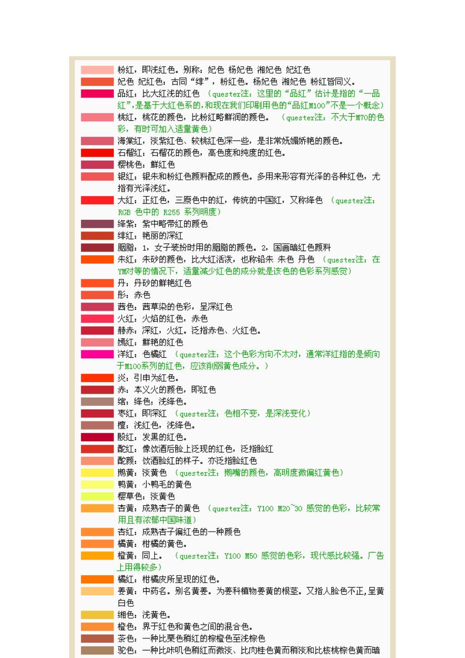 中国古代颜色传统名称表_第2页