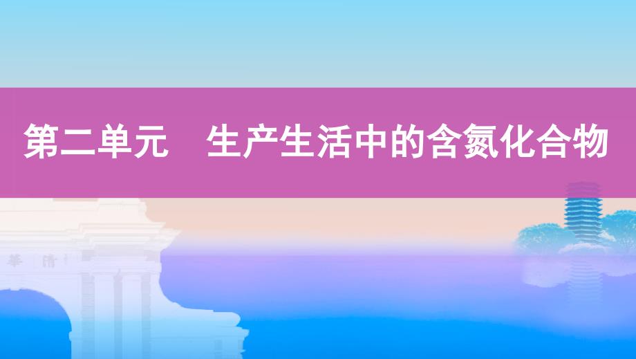 2020版高考浙江选考化学一轮课件：专题四 第二单元　生产生活中的含氮化合物 _第1页