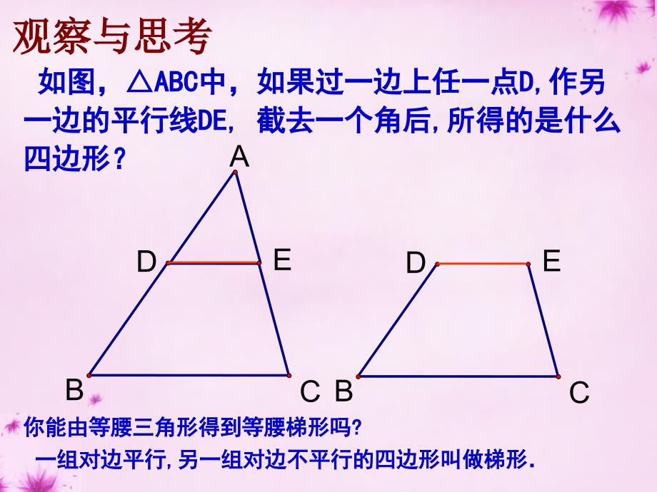 八年级数学上册 1.6 等腰梯形的轴对称性（第1课时）课件 苏科版_第1页