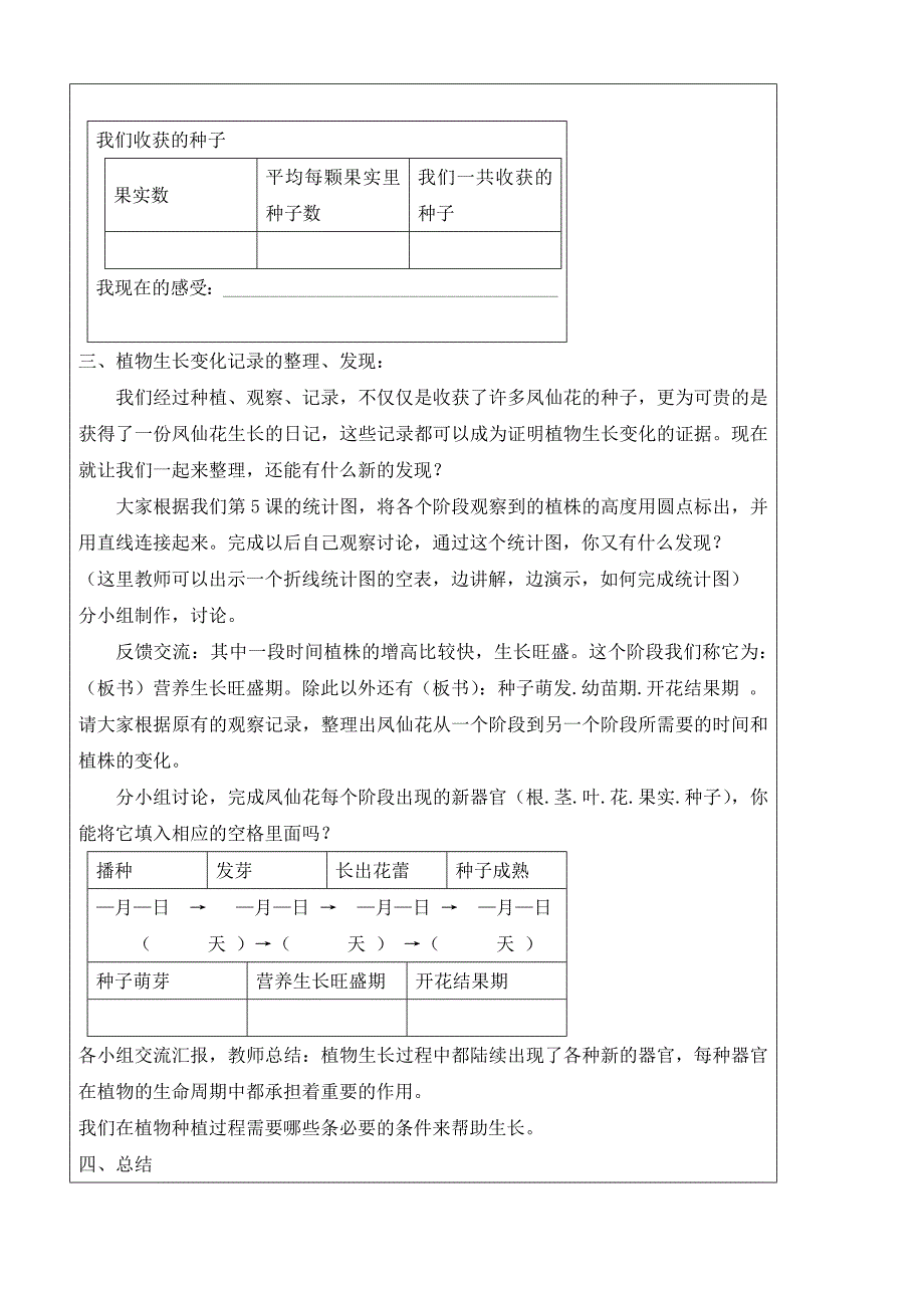 三年级科学下册课件1-7《我们的大丰收》参考教案1_第3页