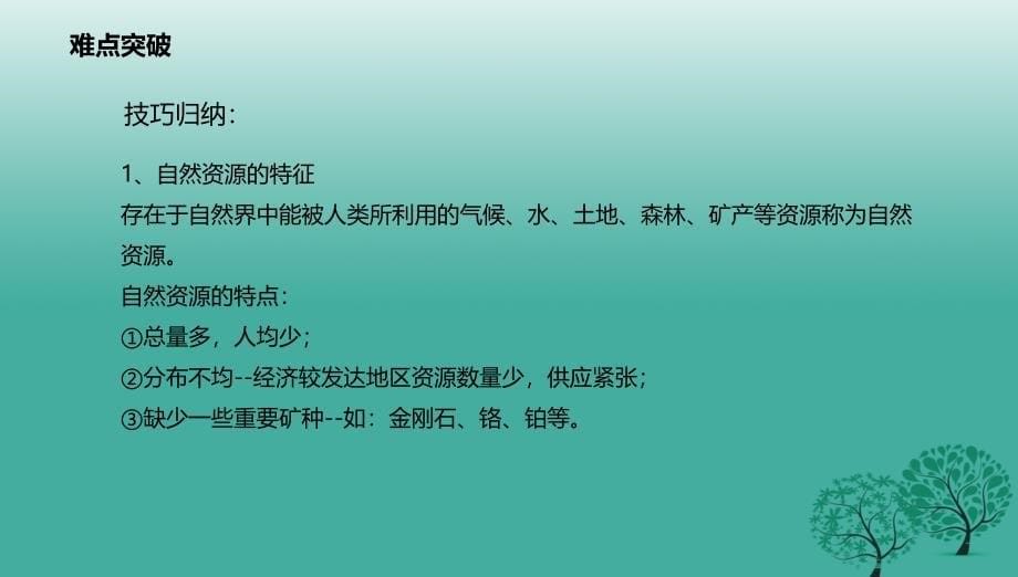 八年级地理上册第3章中国的自然资源章末复习课件新版粤教版_第5页