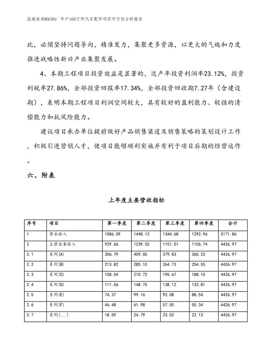 （规划）年产168万件汽车配件项目可行性分析报告(总投资7530万元)_第5页