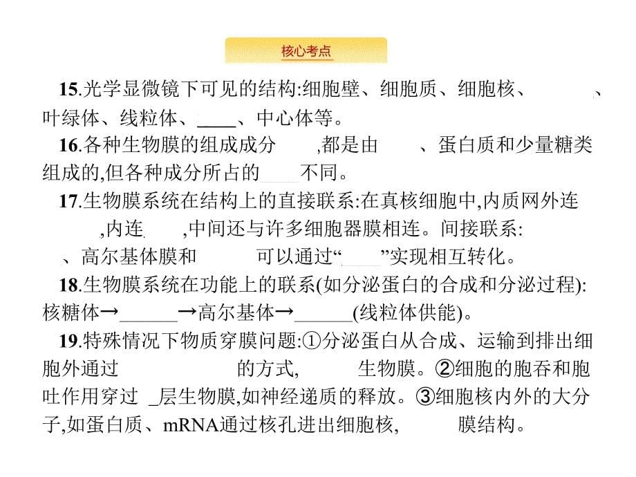 2020版高考生物苏教版一轮复习课件：2单元 _第5页