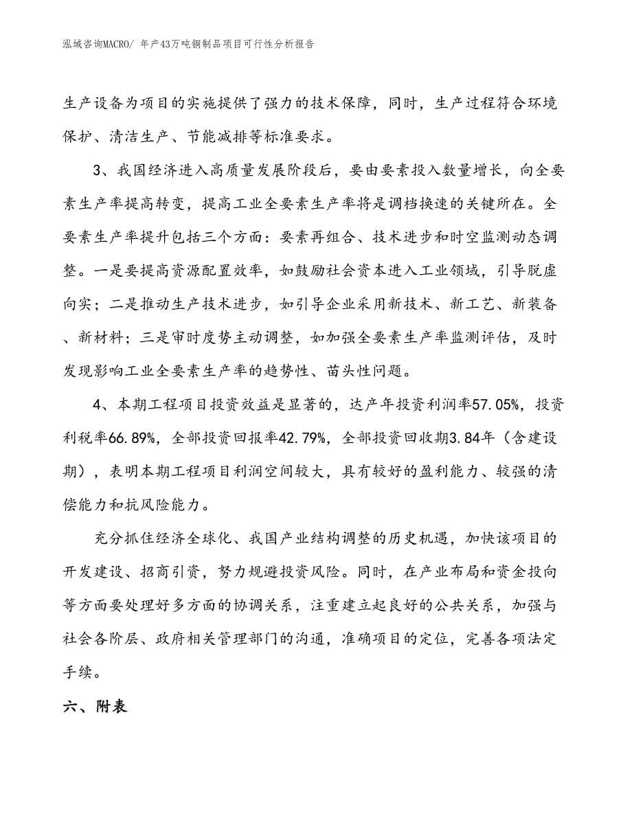 （立项）年产43万吨铜制品项目可行性分析报告(总投资13340万元)_第5页