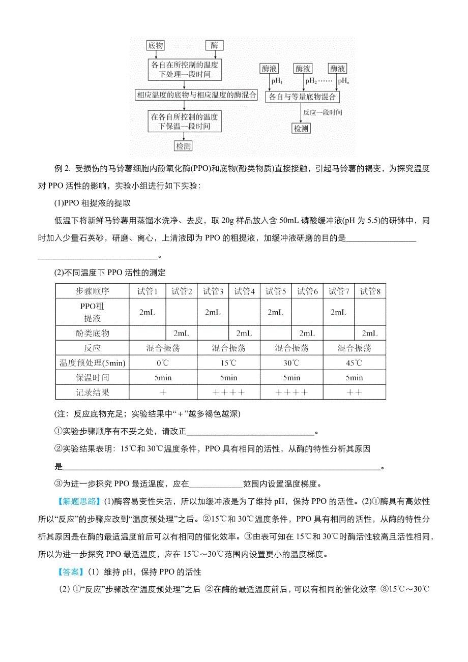 【2019届高考二轮复习臻品资源-生物】 专题3：酶和atp word版含答案_第5页