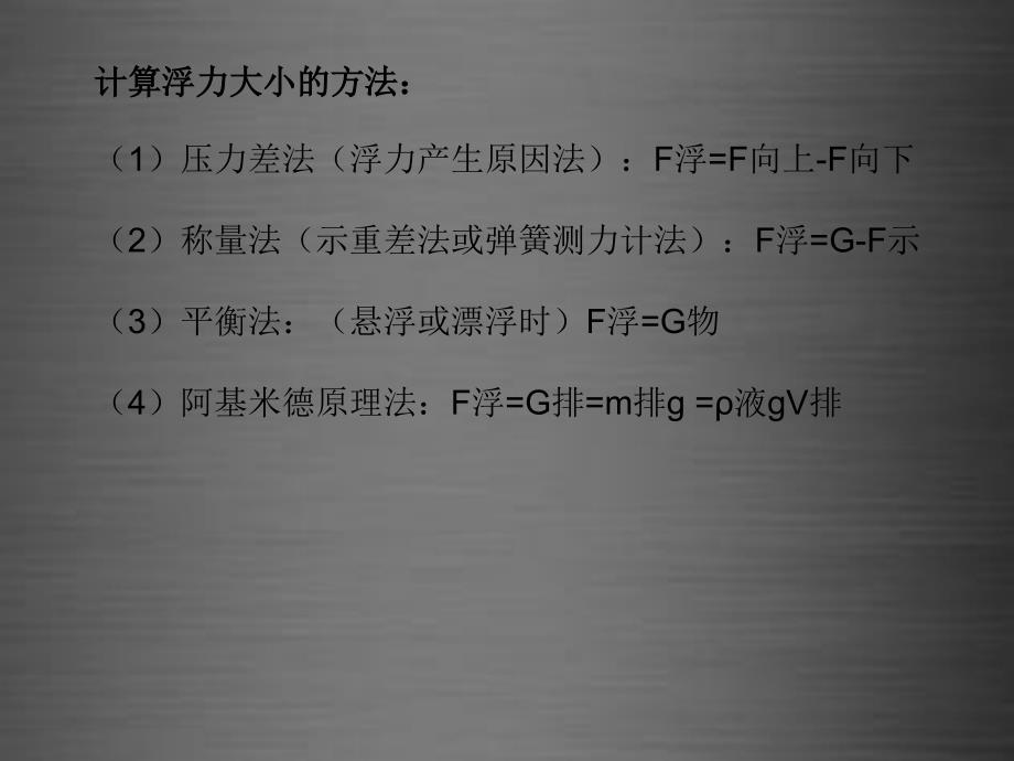 山东省龙口市诸由观镇诸由中学八年级物理下册 第八章 浮力课件 鲁教版五四制_第3页