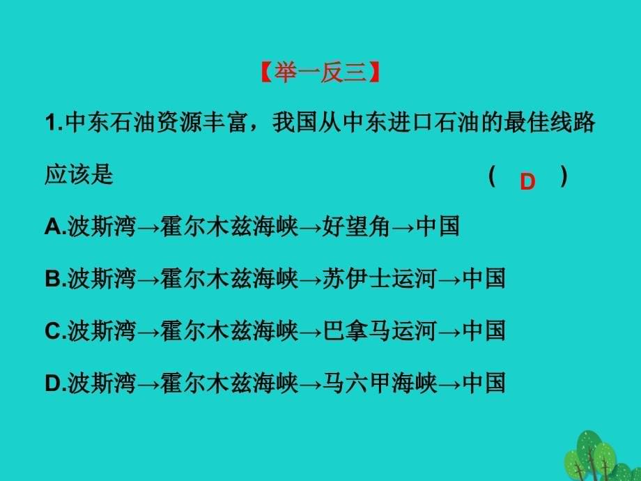 广东省2018年中考地理总复习 世界地理（下）第七章 东半球其他的地区和国家课件_第5页