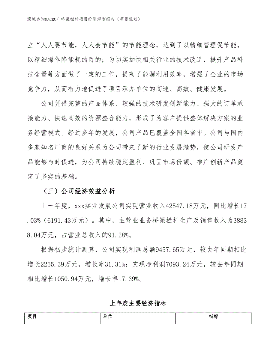 桥梁栏杆项目投资规划报告（项目规划）_第4页