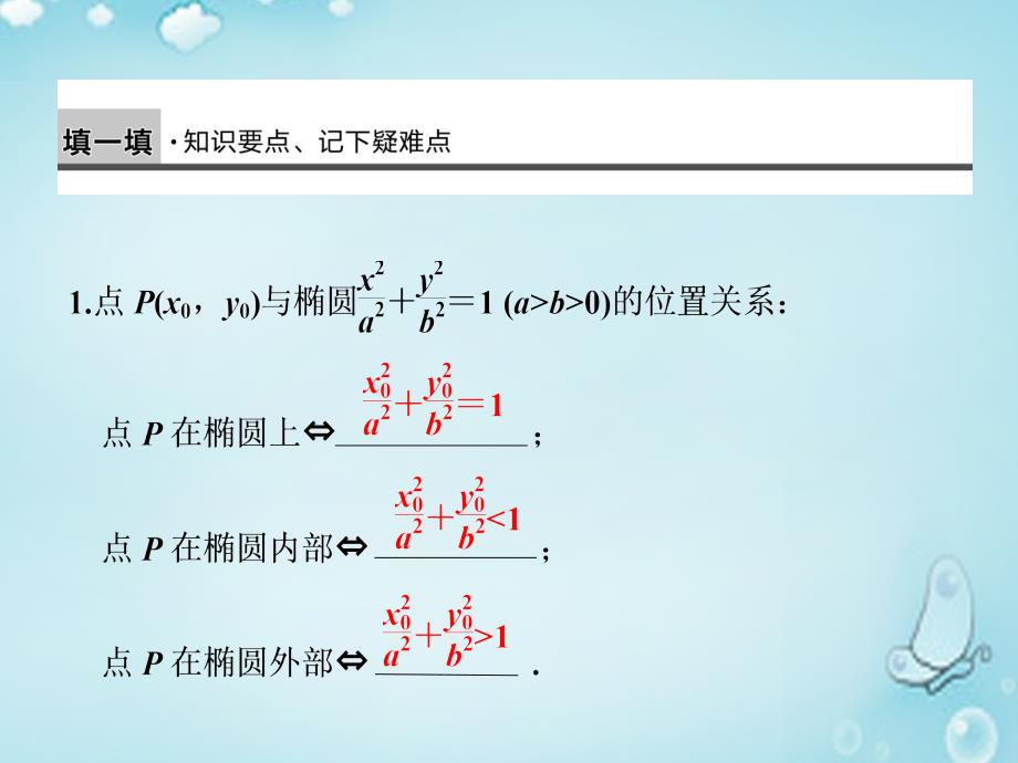 （第二辑）高中数学 椭圆的简单几何性质（2）优质课件（选修1-1）_第2页